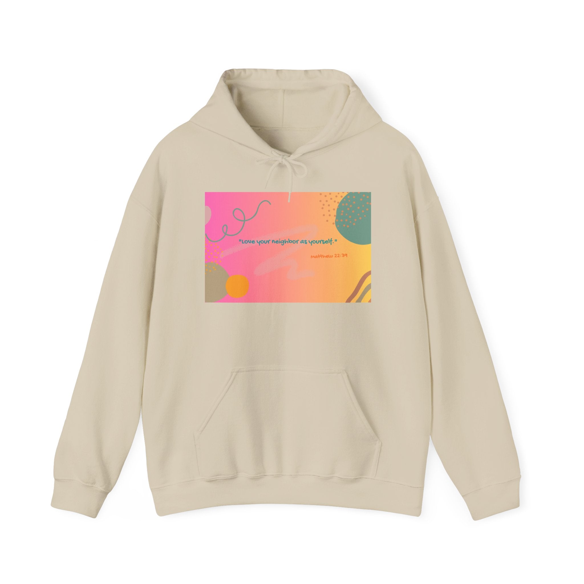 Colorful Inspirational Hoodie: Cozy Vibes, Unisex Sweatshirt, Motivational Gift, Trendy Casual Wear, Perfect for All Occasions